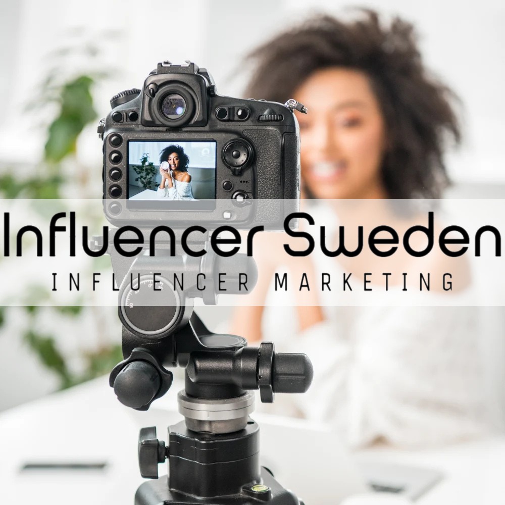 Influencer Sweden Logo med Influencer Bakgrund